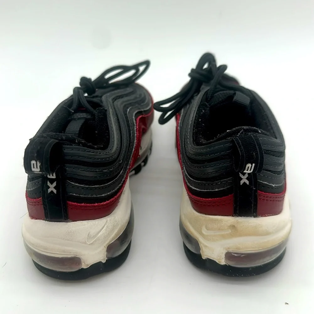 Nike Air Max 97 Team Red Antracite Black 921522-600 Size 4.0 Youth